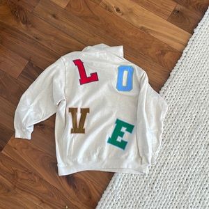 Aerie love sweatshirt. Super cute and cozy